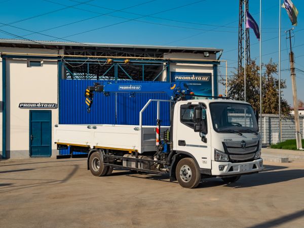 Тросовый кран-манипулятор 3,0 т. и кузовом бортовая платформа» на базе шасси FOTON AUMARK-S